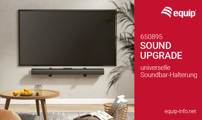 Soundbar Halterung Universal - Bis 15kg, 86-155mm Tiefe, Schwarz